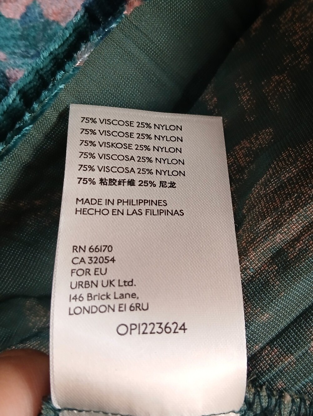 🏷️ Anthropologie Women's Top Faustine Velvet Teal Floral Peasant Plus 0458 - Picture 5 of 14